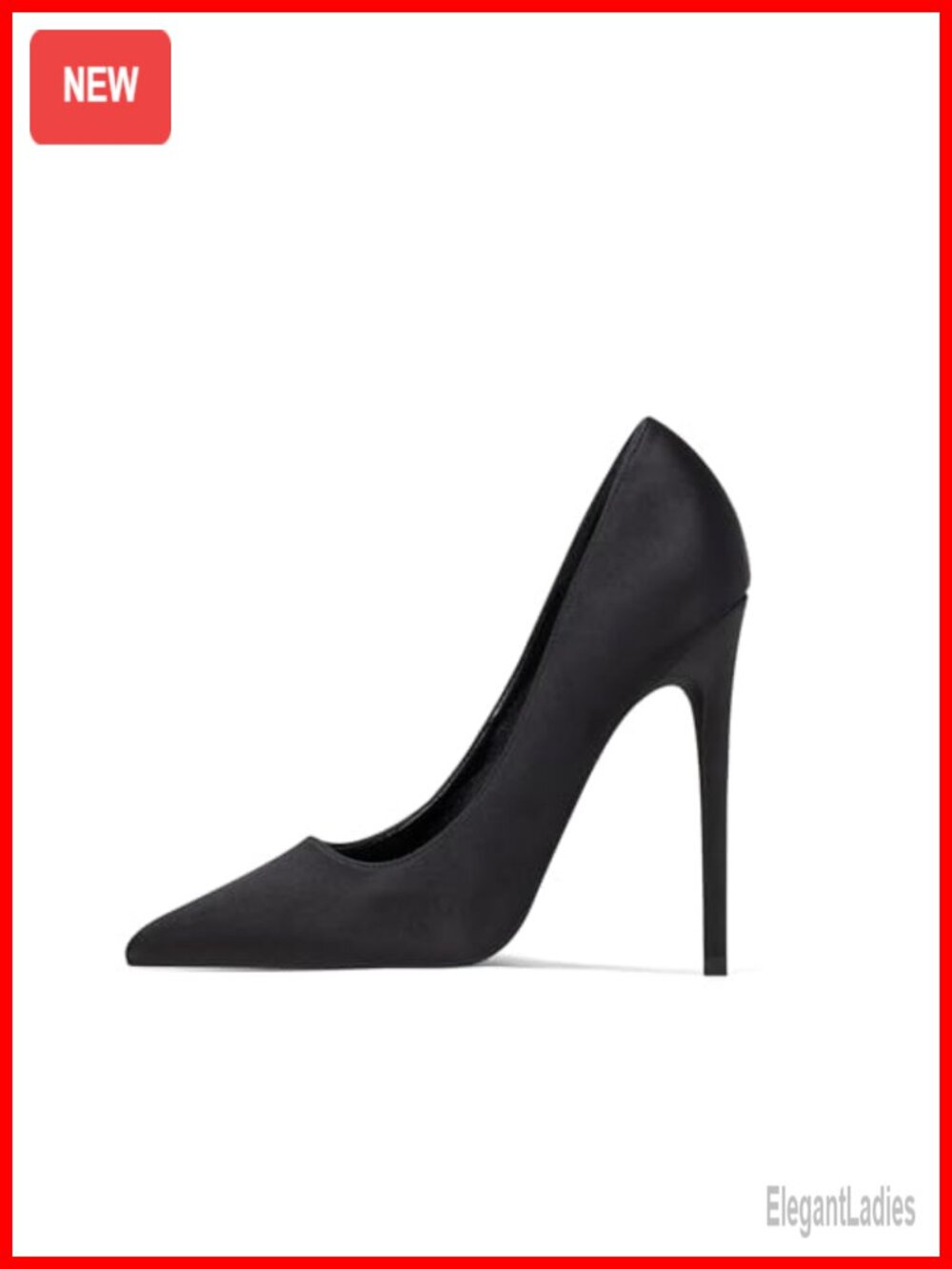 Satin Pointed Toe Slip On Stiletto High Heel Pumps for Wedding Prom Evening